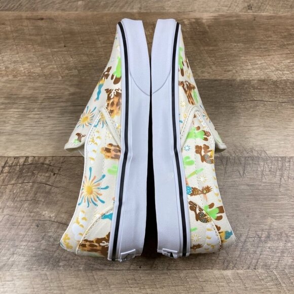 VANS Classic Slip On Get Outdoors Marshmallow Canvas Womens 8.5 Shoes NEW - Picture 8 of 10